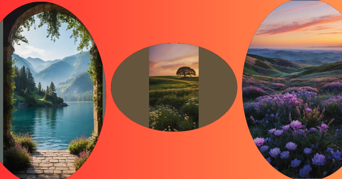 Horizontal Wonders: Crafting Aesthetic Landscapes with Beach & Flowers