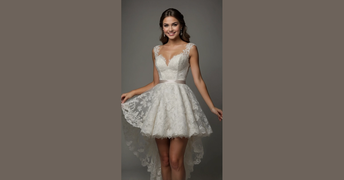 Celebrate in Style: 07 Stunning Short Second Wedding Dresses for the Reception